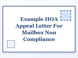 Appeal Your Mailbox Hoa Violation Letter