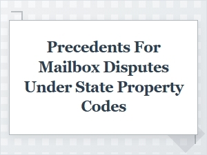 Mailbox Dispute Guidelines by State